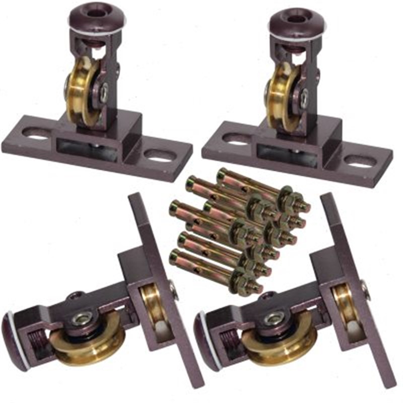 恋晴铝晾衣架滑轮顶座阳台凉衣架顶轮通用晾衣架升降手摇