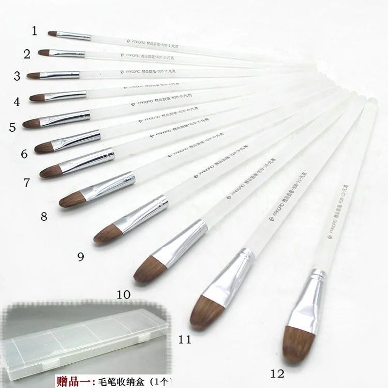 梵凡高浮生若梦磨砂杆狼毫水粉笔装水彩画丙烯彩绘画笔82