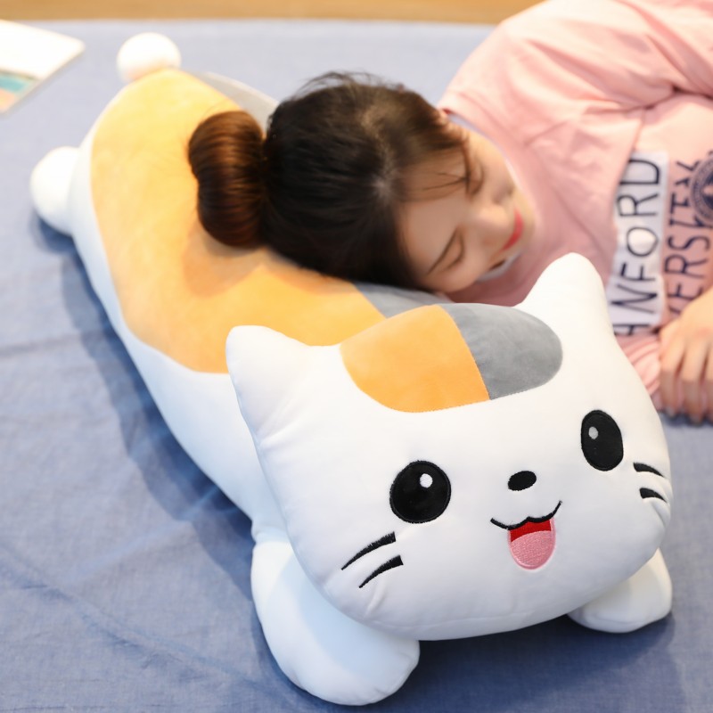 猫咪老师床上睡觉抱枕公仔玩偶娃娃女生毛绒猫老师夏目友人帐