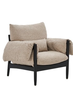 gdo格度马提尼实木休闲椅新款客厅拆洗设计师单人沙发椅