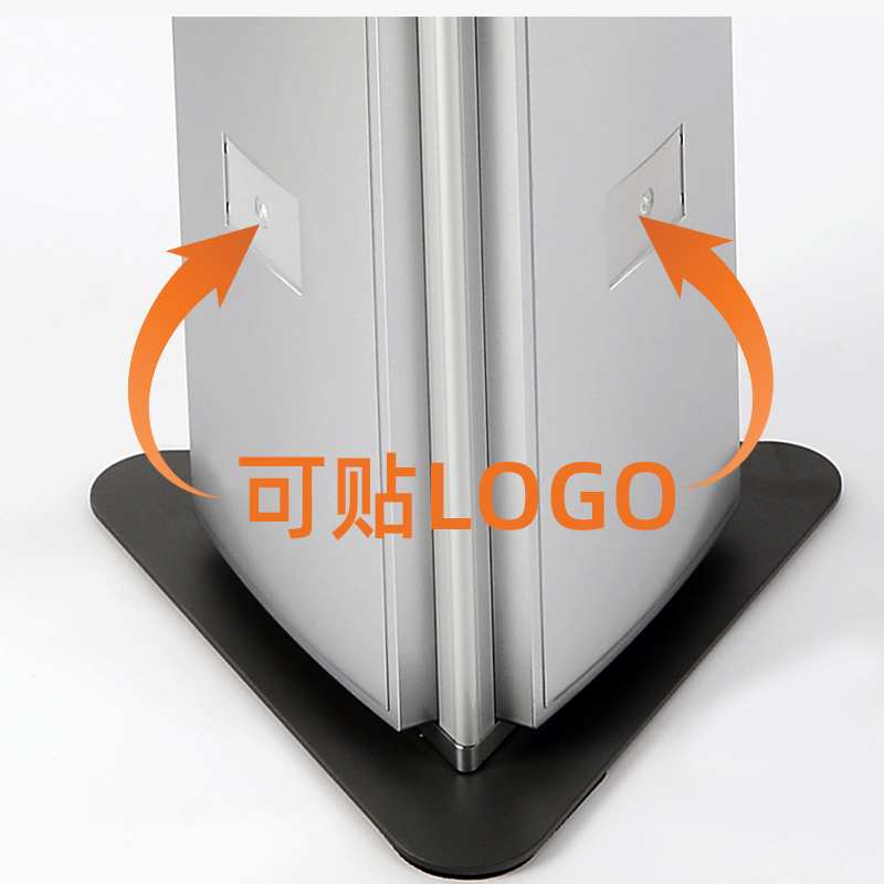 银行三面旋转资料架宣传折页展示架落地式广告牌杂志架机场书店