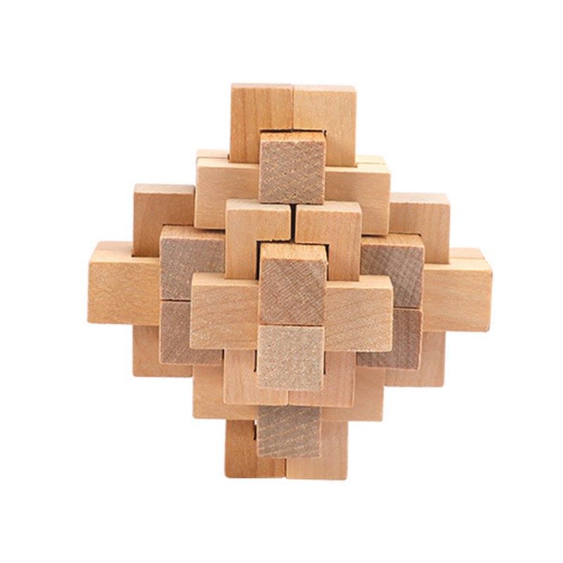 儿童益智早教木质孔明锁智力解锁木制榫木鲁班锁礼品,玩具/童车/益智/积木/模型,解锁/解环玩具,淘宝优惠券,粉丝福利购,淘宝优惠卷