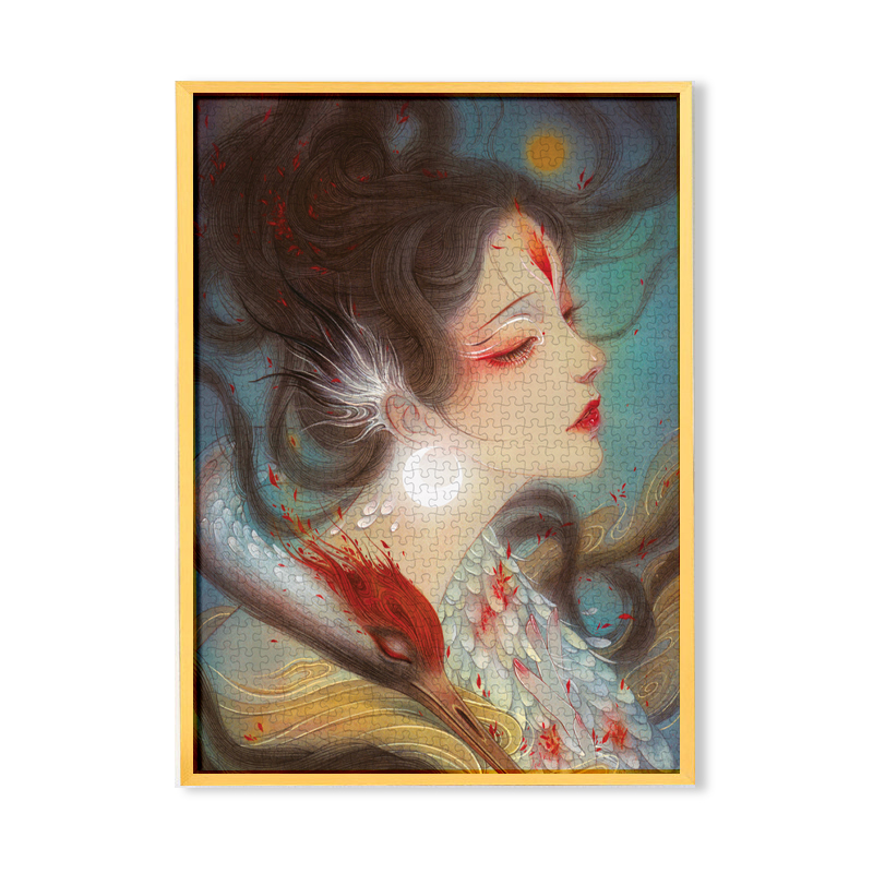 窄边铝合金相框挂墙画框装裱50X70cm拼图1000片海报金属框架28寸