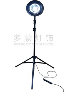 卤素落地灯欧式三脚架升降调节方便携带光向上灯具