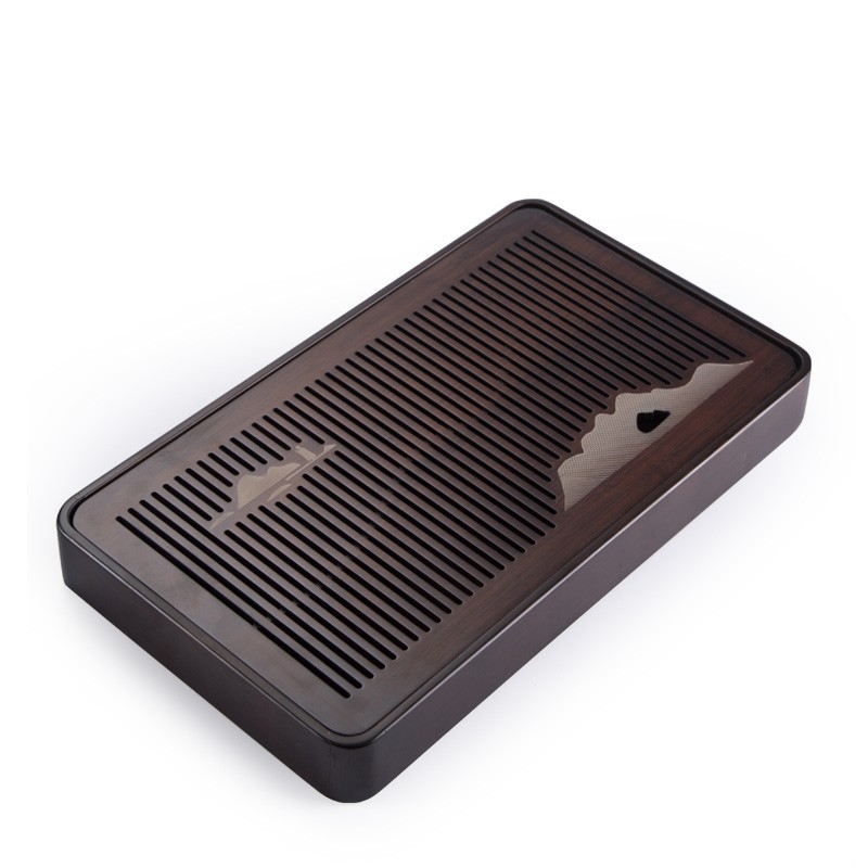 山外山竹制盛水茶盘蓄水式茶海不可接导水管干泡茶台家用茶具托盘