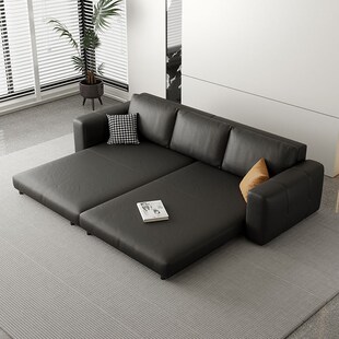 帕朵兰蝶小户型两用沙发床客厅位直排钢琴键沙发变床