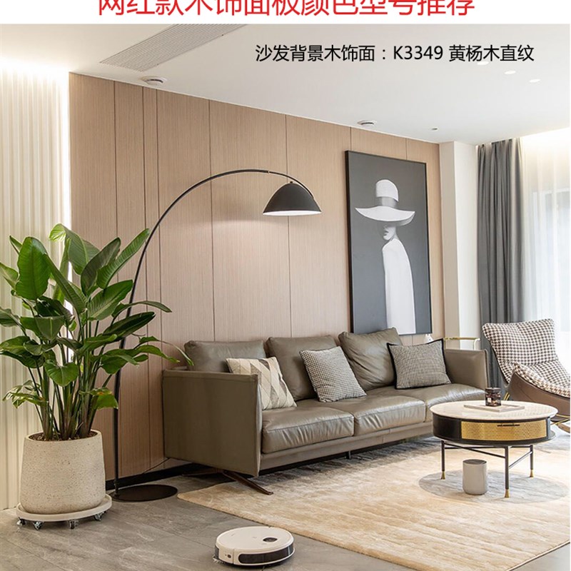 木饰面板涂装木皮板免漆饰面板背景墙装饰板uv板贴面板科定板kd板