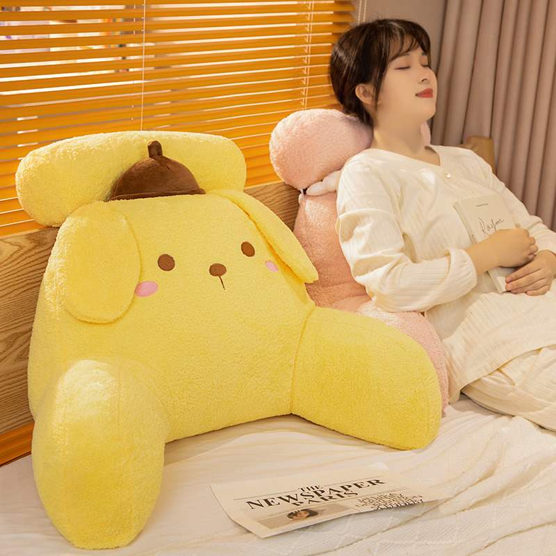床头软包靠垫布丁狗腰枕学生宿舍看书靠背沙发大靠枕座椅护腰抱枕
