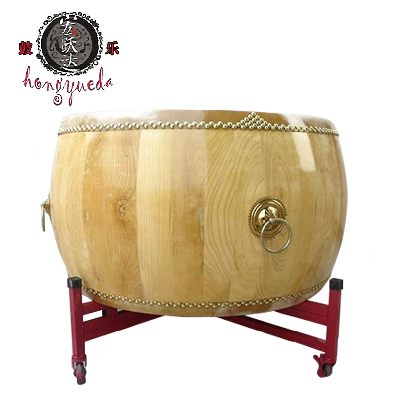 16/18/20/24寸椿木鼓白茬大鼓战鼓原木色鼓寺院鼓法器小鼓