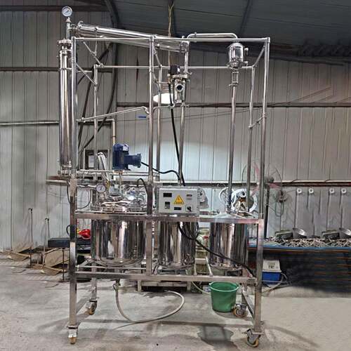 京狮不锈钢精馏塔实验室精馏装置蒸馏器填料塔