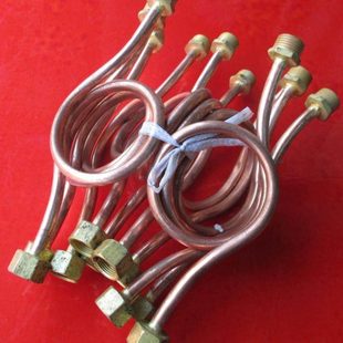 铜压力表管 M14X1.5 铜弯管 盘管 M20X1.5 铜表弯 压力表铜缓冲管