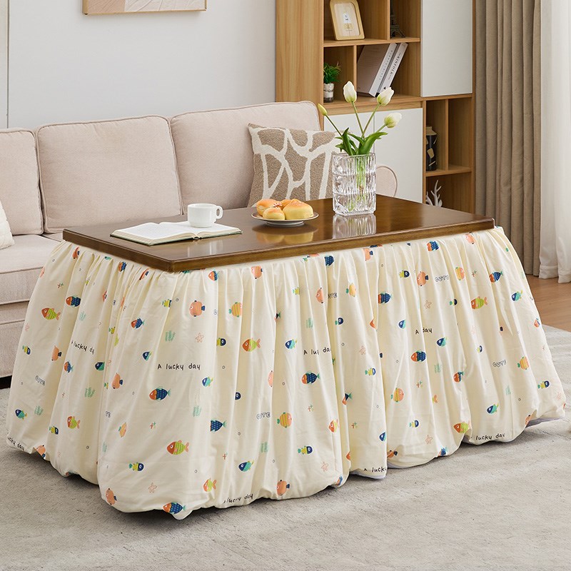 新款烤火桌子罩长方形家用电炉加厚加绒冬季电烤茶几取暖被桌布