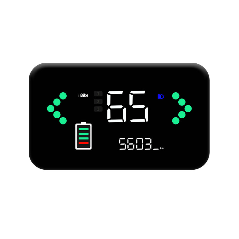 电动车仪表显示屏通用改装液晶总成里程电量速度表电子码表