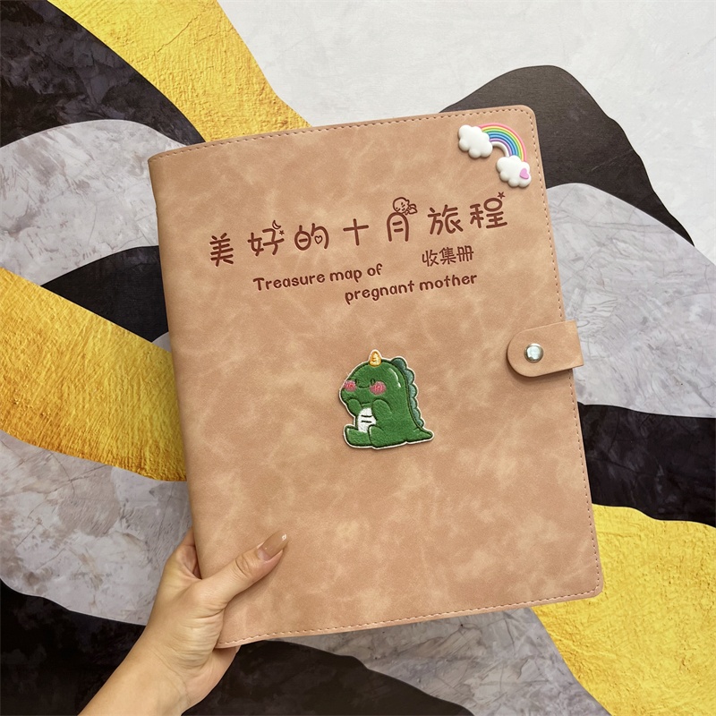 孕检收纳册龙宝宝活页软皮怀孕产检资料收纳袋孕妈妈检查单记录册