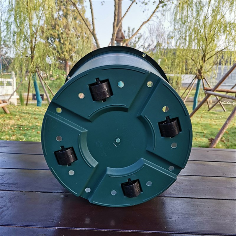 圆形加厚7加仑超大控根大型绿植月季种果树花盆滚轮带花架孔