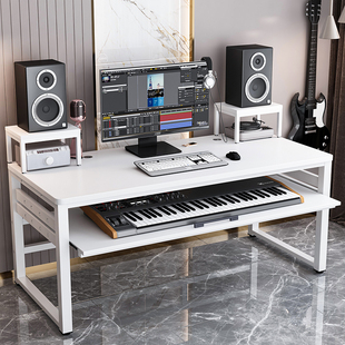 实木琴桌电子钢琴桌midi键盘编曲台音乐制作桌录音室桌子