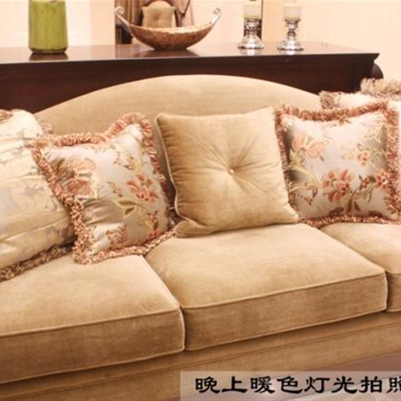 法式洛可可时尚欧式奢华沙发靠垫抱枕靠枕床上靠背 淡雅灰绿色