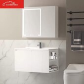 非妃摩柯罗加厚浴室柜一体洗漱台带侧柜洗手洗脸盆柜