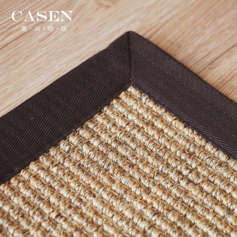 塞尚加厚大螺纹剑麻地毯现代客厅茶几地垫餐厅书房满铺毯定制
