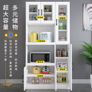 餐边柜实木碗柜橱柜酒柜现代简约客厅家用置物柜子U靠墙厨房储物