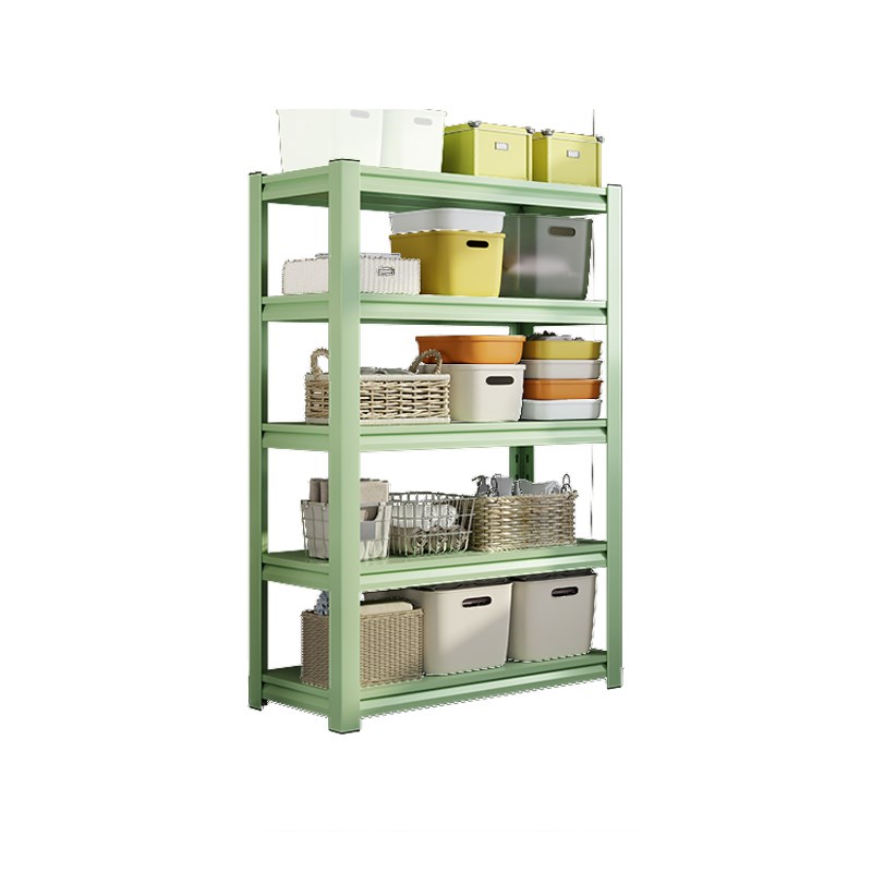 家用货架置物架阳台客厅彩色储物架钢制落地N多层收纳架超市展示