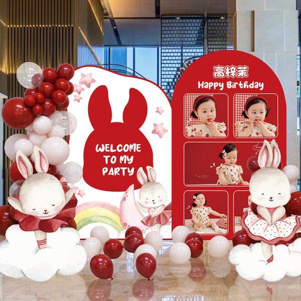 儿童一周岁生日装饰气球男女孩百天满月宴场景布置KT板背景照片墙,节庆用品/礼品,装扮布置套餐,淘宝优惠券,粉丝福利购,淘宝优惠卷