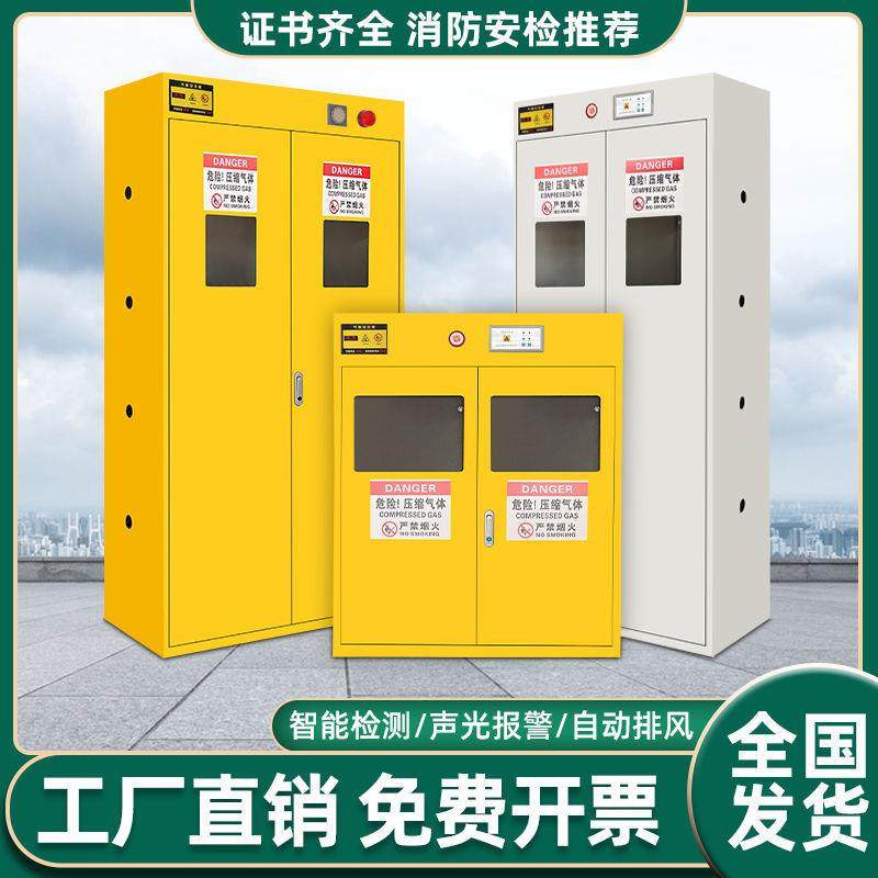 气瓶柜安全柜全钢防爆乙炔氢气氮气煤气罐实验室储存双瓶钢瓶柜子,商业/办公家具,办公储物柜,淘宝优惠券,粉丝福利购,淘宝优惠卷