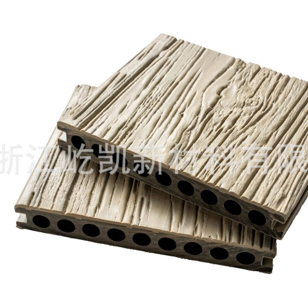 二代共挤塑木地板户外露台防腐木围栏庭院室外木塑板弹性面料