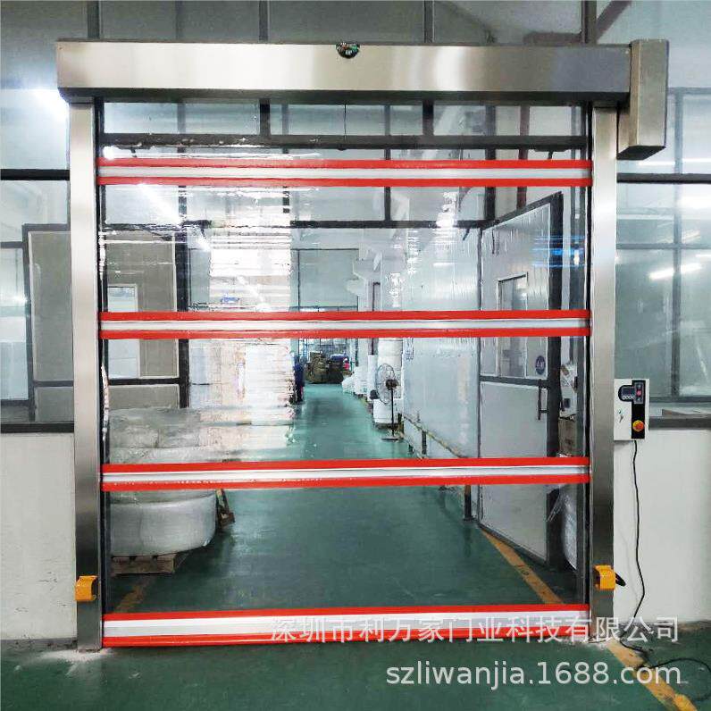 深圳厂家PVC卷帘门堆积门电动卷闸门车库门遥控电动门自动门