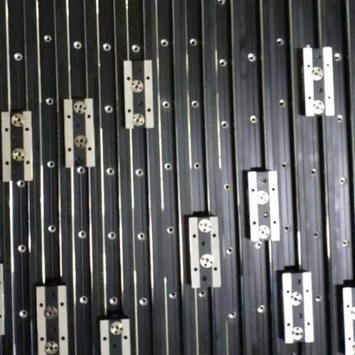 高速直线滑轨 内置双轴心导轨 超静音轨道 锁紧定位滚轮滑块