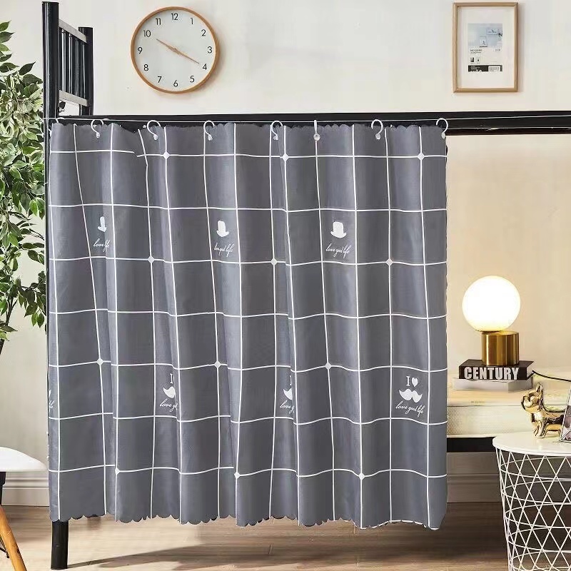 宿舍牀帘大学生上下铺遮挡帘遮光帘双层H牀隔断窗挡风防尘帘隐私