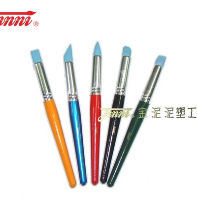 -金泥 JR205-  五彩柄橡皮头笔五件套 泥塑工具