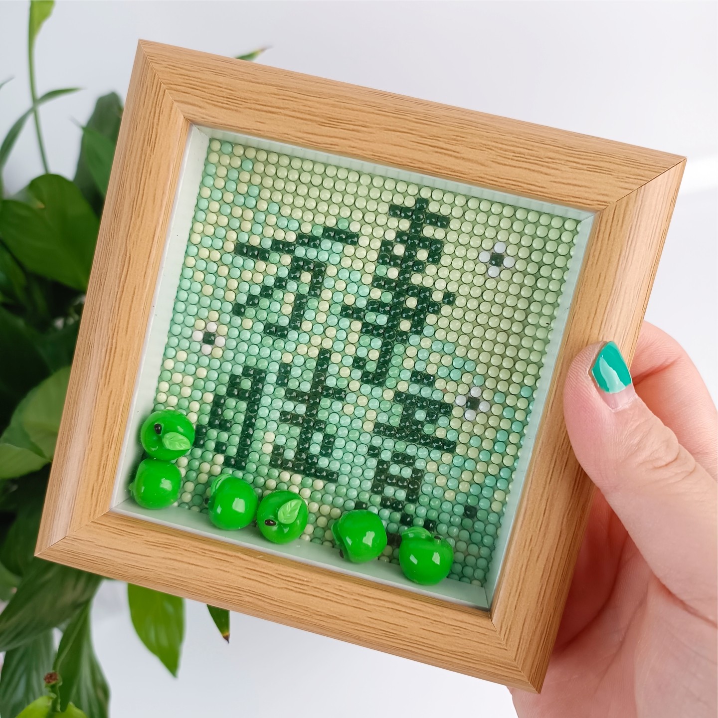 带框万事胜意钻石画文字励志手工砖满钻新手简贴画创意办公室摆件,居家布艺,钻石绣,淘宝优惠券,粉丝福利购,淘宝优惠卷