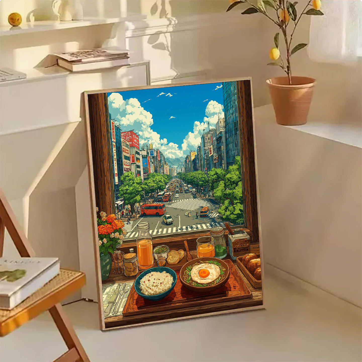 【花田错】新款钻石画满钻城市街景客厅餐厅风景装饰画手工贴方钻