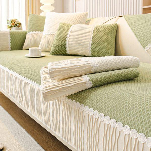 2024新款兔毛绒沙发垫冬季简约现代毛绒防滑皮沙发套罩坐垫子盖布,居家布艺,沙发垫,淘宝优惠券,粉丝福利购,淘宝优惠卷