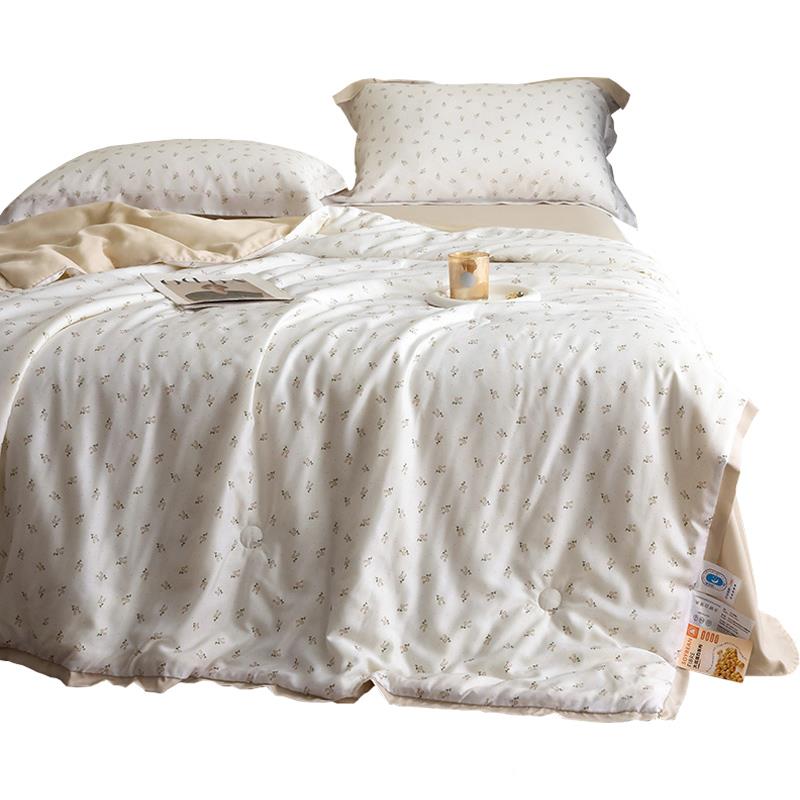 季小清豆新天丝大夏被被凉感丝滑裸LDS-990睡床单夏被四件套空调