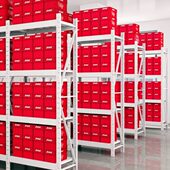 钢制仓库货架仓储置物架子钢制展示架库房中型货架蓝色120 200