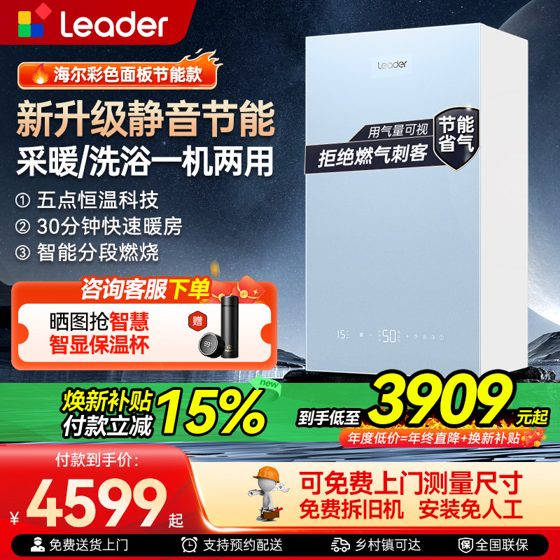 海尔出品统帅燃气壁挂炉家用一级采暖热水器两用洗澡地暖暖气锅炉