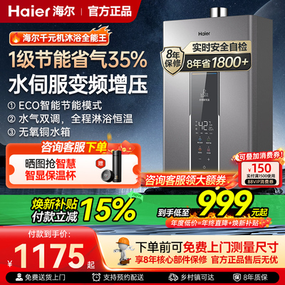 海尔水气双调恒温家用热水器