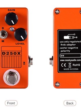 Mo D 过载激励电吉他效果器 单块迷你效果踏板