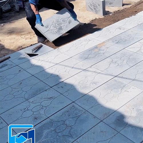 水泥防滑铺地砖塑料模具庭院别墅园林中式古建青石板踏步石模板