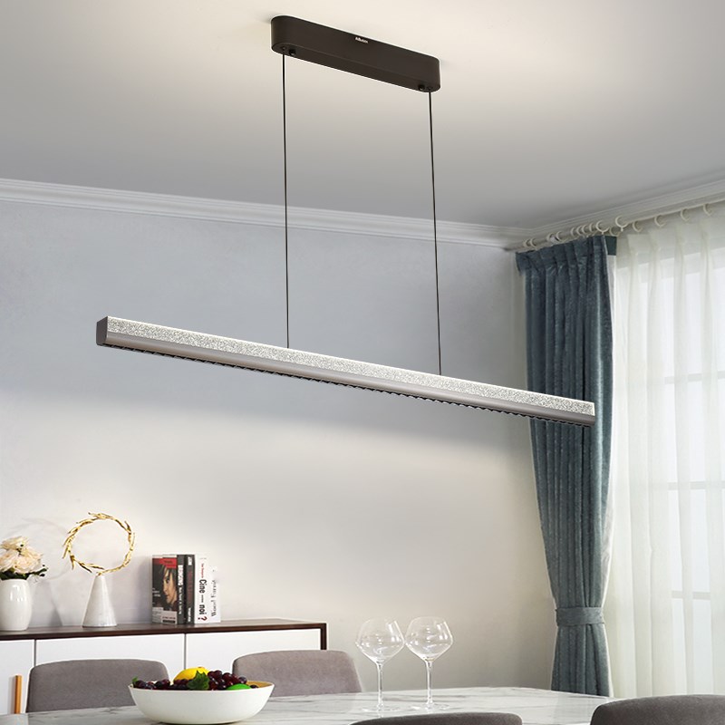 灿丽严选餐厅吊灯现代餐厅极简星空led一字长条22年新款