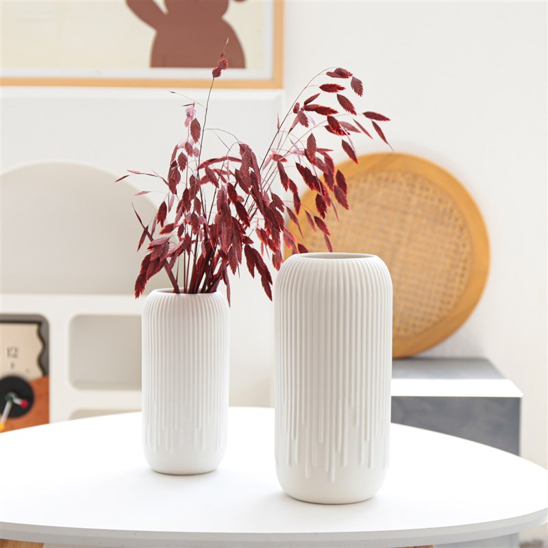 简约现代陶瓷花瓶摆件家居客厅餐桌花艺装饰品样板房间民宿插花器