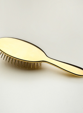 意大利Jnee璀璨金气垫按摩梳造型美发梳2镀金防静电榉木梳子