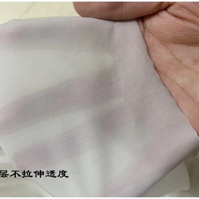 白色经编弹力薄款针织氨纶布料透视摄影布展随心裁道具舞蹈布面料