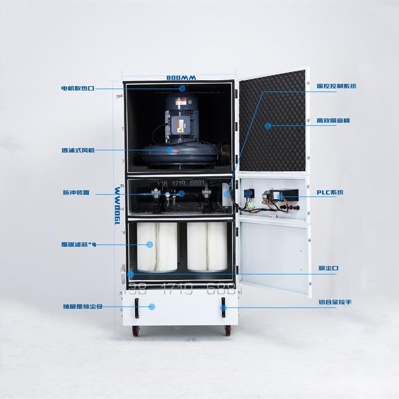 工业除尘器大功率工厂车间用80V注塑机大功率脉冲磨床吸尘机