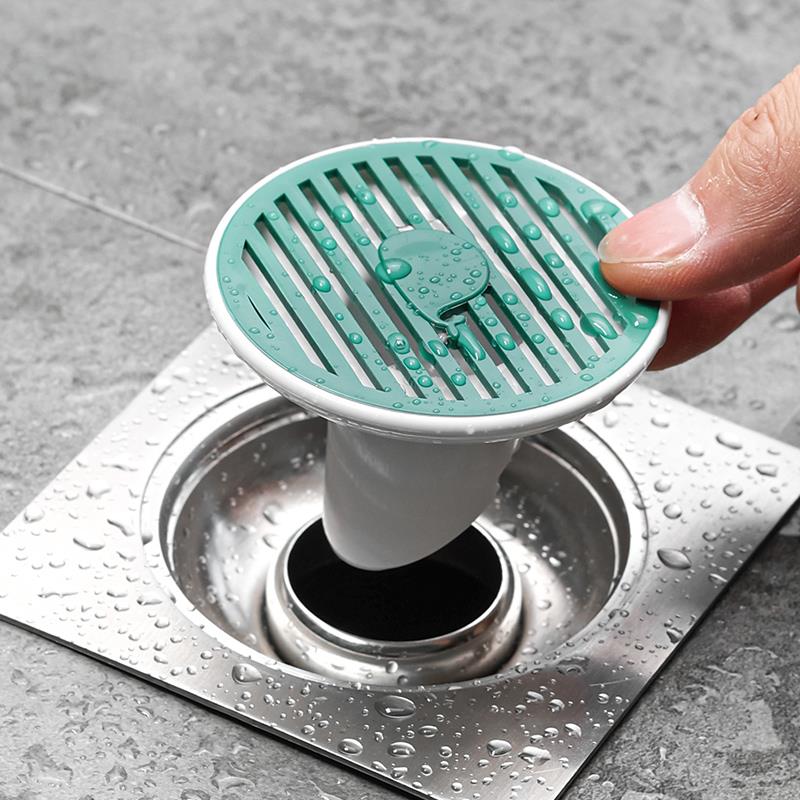 地漏防臭器下水道管厕所通用化妆室防返臭反味神器防虫盖芯