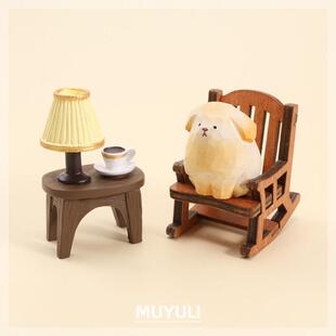 手工木雕金毛丨小狗工位办公桌桌面摆件汽车圣诞情人节生日小礼物