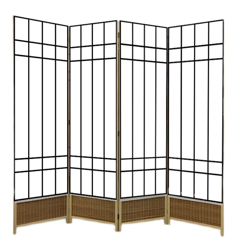 中式屏风隔断客厅卧室遮挡现代折叠家用办公室实木玄关
