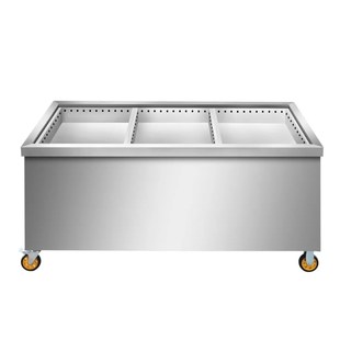 定制衢州鸭头展示柜卤肉熟食分拣台保温卤菜卤煮现捞售卖台